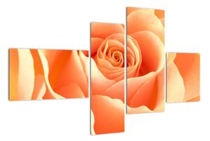 Tablou - trandafiri portocalii (110x70cm)