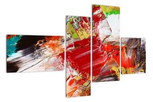 Tablou abstract colorat (110x70cm)