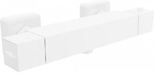 Mexen Cube baterie termostatică de duș, Albă - 77200-20