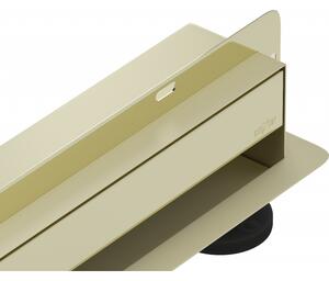 Mexen Flat Wall scurgere liniară montare în perete 2 în 1 60 cm, Aurie - 1530060