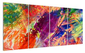 Tablou abstract în culori (160x80cm)