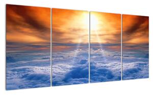 Tablou modern - soarele deasupra norilor (160x80cm)