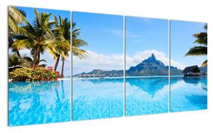 Tablou modern - paradis lângă mare (160x80cm)