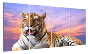 Tablou - tigru mincinos (160x80cm)