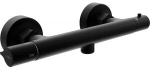 Mexen Slim baterie termostatică de duș, Neagră - 77105-70