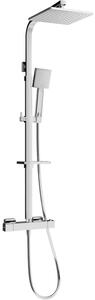 Mexen CQ45 set de duș cu pară de tip ploaie și baterie termostatică, Crom - 772504595-00