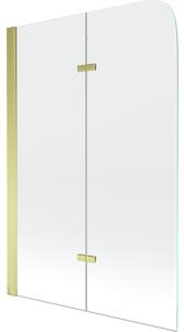 Mexen Felix paravan cadă 2-aripi80 x 140 cm, transparent, Aurie - 890-080-002-50-00