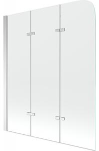 Mexen Felix paravan cadă 3-aripi120 x 140 cm, transparent, Crom - 890-120-003-01-00