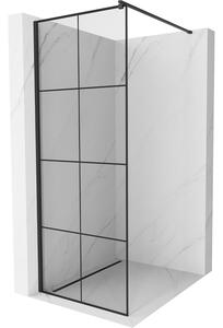Mexen Kioto perete de duș 80 x 200 cm, transparent/Model negru 8 mm, Neagră - 800-080-101-70-77