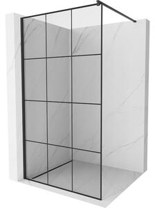 Mexen Kioto perete de duș 100 x 200 cm, transparent/Model negru 8 mm, Neagră - 800-100-101-70-77