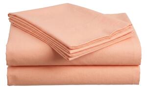 Cearsaf din bumbac STANDARD 140x240 cm, piersica