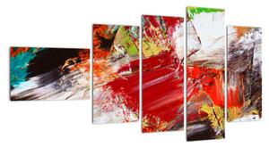 Tablou abstract colorat (110x60cm)
