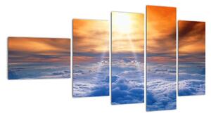 Tablou modern - soarele deasupra norilor (110x60cm)
