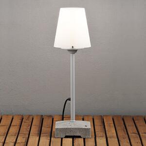 Konstsmide Nouă lampă de podea elegantă Lucca pentru exterior, 59 cm, Gri, Metal, Modern
