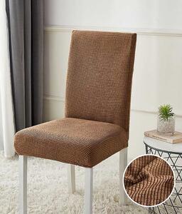 Set 6 huse elastice pentru scaune culoare Cappuccino