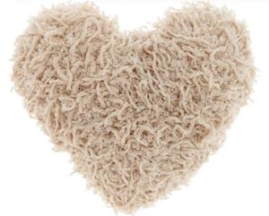 Perna decorativa ROMEO HEART 45x45 cm, bej