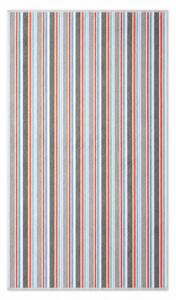 Prosop de plajă cu dungi - Roșie / gri | 100 x 180 cm