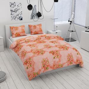 Lenjerie de pat din crepon Culoare portocaliu, ROSE FLOWERS