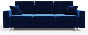 Canapea extensibilă cu ladă de depozitare Kronos Blue Touch 220x100 cm