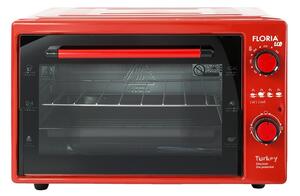 Cuptor electric Floria ZLN2898,ROSU capacitate 38 Litri, Putere 1500W, Gratar, Tava inclusa