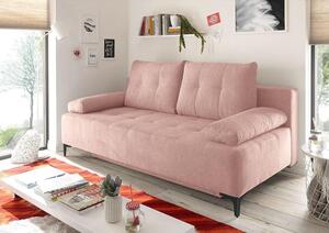 Canapea extensibila cu lada de depozitare Candy Rosa 200x100 cm