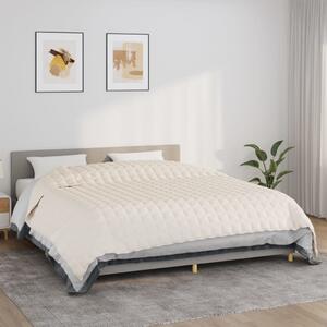Pătură cu greutăți, crem deschis, 220x260 cm, 11 kg, textil