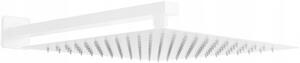 Mexen Slim pară de tip ploaie 25 x 25 cm cu braț de duș, Albă - 79125112-20