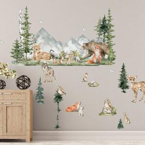 INSPIO-Autocolant textil - Autocolante pentru copii - Animale în pădure