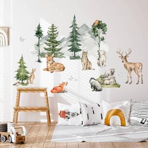 INSPIO-Autocolant textil - Autocolante colorate - Animăluțe din pădure