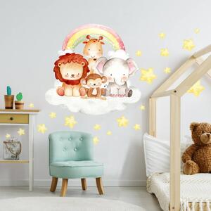 INSPIO-Autocolant textil - Autocolante de perete pentru copii - Animale pe pietriș