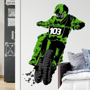 INSPIO-Autocolant textil - INSPIO-Producție cadouri și deco - Autocolant de perete - Motocross