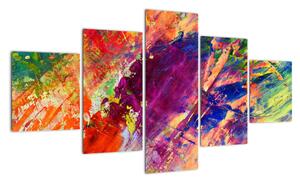 Tablou abstract în culori (125x70cm)
