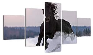 Tablou - cai în zăpadă (125x70cm)