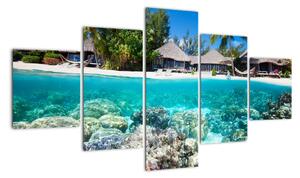 Marea în tropice - tablou (125x70cm)