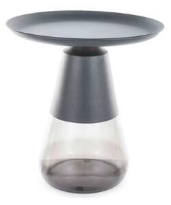 Masuta cafea TIFFANY A BLACK, negru, metal/sticla, 50x52 cm