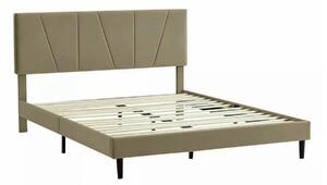 Pat SAVANA 120x200, stofa catifelata bej - Bluvel 28, suport saltea