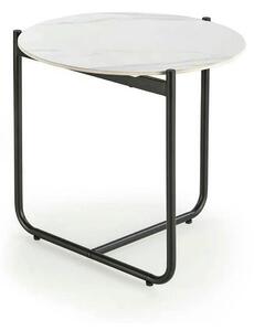 Masuta ACUNA S, alb/negru, ceramica/metal, 50x50x50 cm