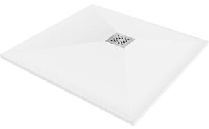 Mexen Stone+ Cădiță de duș compozit pătrată 70 x 70 cm, Albă - 44107070