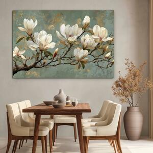 DUBLEZ | Tablou mare de perete - Flori de magnolie | Imprimare UV premium