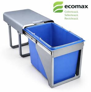 Cos gunoi incorporabil Ecomax Ekko Front 40, cu extragere automata, 1 x 34 l
