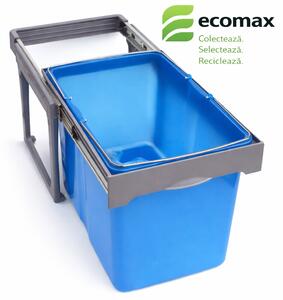 Cos gunoi incorporabil Ecomax Ekko Easy 40, cu extragere totala, 1 x 34 l