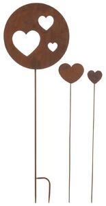 Decoratiune accesorii pentru gradina, Metal, Maro, 33x1x100