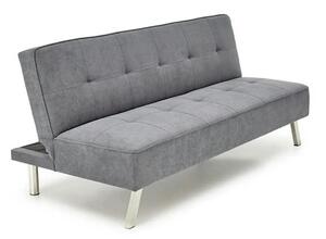 Canapea extensibila CARLITO, gri, stofa clasica/metal, 173x83/97x80 cm