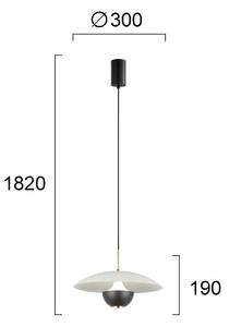 Lustră LED pe cablu VALIA LED/9W/230V gri/negru