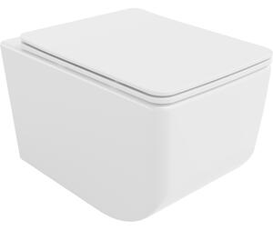 Mexen Vera vas de toaletă Rimless cu capac slim cu închidere lentă, duroplast, Albă - 30164000