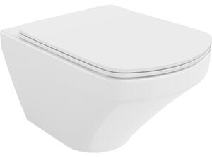Mexen Vito vas de toaletă Rimless cu capac slim cu închidere lentă, duroplast, Albă - 30174000