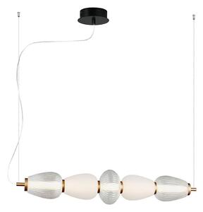 Lustră LED pe cablu SHINY LED/23W/230V albă/aurie