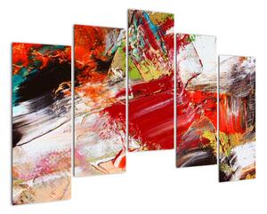 Tablou abstract colorat (125x90cm)
