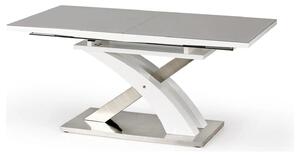 Masa extensibila SANDOR 2, alb/crom, 160/220x90x78 cm