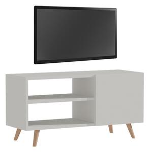 Comoda TV Orianne melamina alb-natural 90x32x46 cm